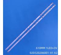 4 Pieces 2TV Lampe de bande de rétroéclairage LED pour Led 32throne g5813 32phg5813 32s5195 Versão 6 TPV-32ABZ2-3030-0D35-2X6-20180911-C 02D320206001-broncho ""Nipseyteko