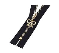 4 pièces 3# fermetures à glissière en métal à extrémité fermée 15/18/20/25/30cm fermetures à glissière à extrémité fermée pour vêtements, sacs réparation accessoires de bricolage, Le noir, 30cm