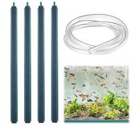 4 Pièces 30 cm Bulleur Aquarium Pierre à Air Silencieuses, Diffuseur Air Aquarium,Barres à Bulles d'air Diffuseurs, Bandes D'oxygène à Petites Bulles, Oxygène Air Stone Bulle, Pierre à Bulles Nano