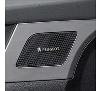 4 pièces 3D Aluminium Voiture Audio stéréo Haut-Parleur Badge emblème Autocollant pour Peugeot 208 3008 107 308 2008 207 508 607 301 106 406 407