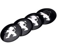 4 Pièces 3D Capuchons de Garniture de Moyeu Central de Roue Autocollant de Logo de Voiture pour Peugeot Partner III Van 2019-,60MM