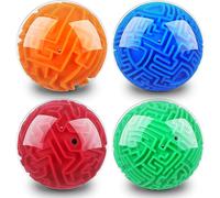 4 pièces 3d Gravity Maze Ball Maze Puzzle Ball Magic Brain Teasers Games Sphere Educational Puzzle Toys Maze Puzzle Cube