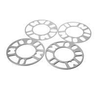 4 Pièces 3mm 5mm Universel En Alliage D'aluminium Entretoises De Roue Voiture Kit Cales Ensemble & 5 Goujons Auto Bricolage Espaceurs De Roue