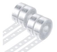 4 pièces, 4 rouleaux, 5 m de ruban de guirlande de ballons ABS simple et double trou | trou unique * 2 + double trou * 2, ruban ballon pour fête, mariage, anniversaire et Pâques