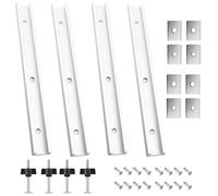 4 Pièces 400 mm Rail de Guidage en T Aluminium avec Écrou Coulissant M6 et M8, Woodworking Alliage D'aluminium Rail Bar Slider Woodworking T-Slot Mitre Track Fente De Montage De Gabarit avec Vis