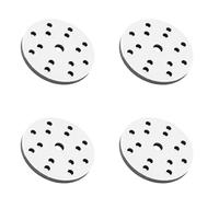 4 Pièces 6 Pouces Interface Tampon de Ponçage Tampon D'Interface éponge 150mm de Diamètre Tampon Souple éponge Interface Coussin pour Tampons de Ponçage 6 Pouces 15 Trous