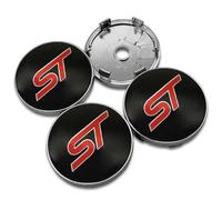 4 pièces 60mm Auto Cache Moyeux Compatible avec pour Ford St Logo Fiesta Ecosport 2009-2022 Focu - Solide et Robuste - Enjoliveurs pour Jantes,60mm-A