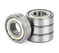 4 Pièces 6204ZZ Roulements à Billes 20x47x14mm Gorge Profonde Roulement à Bille en Acier Carbone, 6204Z Scellés Bearing, Convient pour Planches à roulettes, Trottinettes, Patins