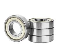 4 Pièces 6206ZZ Roulements à Billes 30x62x16mm Gorge Profonde Roulement à Bille en Acier Carbone, 6206Z Scellés Bearing, Convient pour Planches à roulettes, Trottinettes, Patins