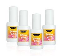 4 Pièces 8 ml Colle de Tatouage Temporaire, Tatouage Peau Colle, Colle Temporaire de Corporelle, colle pour la Peau pour Tatouage Paillettes pour Halloween Carnaval Fête à Thème Costumés