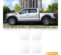4 Pièces 90X100Mm Universel 3D Autocollant Protecteur De Coupe De Porte De Voiture - Film Protecteur De Poignée De Porte De Voiture Anti-Rayures - Fibre De Carbone Blanc