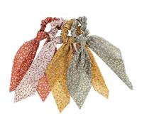 4 Pièces Accessoire Cheveux Fleuri à Ruban Français | Tissu et Caoutchouc, Résistance à Déformation, Confort D’usage, Lot Décoratif, Style Unique