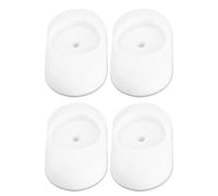 4 Pièces Accessoire de Barrière de Protège-Mur Blanc en Plastique
