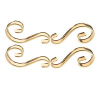 4 Pièces Accessoire Décoratif Style Européen en Acier Inoxydable | Finition Or Luxueuse, Installation Facile, Résistance à L’usure, pour Fenêtre et Escalier