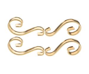 4 Pièces Accessoire Décoratif Style Européen en Acier Inoxydable | Finition Or Luxueuse, Installation Facile, Résistance à L’usure, pour Fenêtre et Escalier
