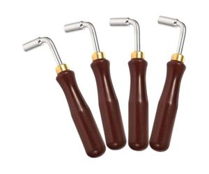 4 Pièces accordage du Dulcimer Réglable 401 402 | Acier Inoxydable et Métal, Poignée Ergonomique, pour Usage Musical et Enseignement, Couleur Café
