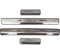 4 pièces Acier Inoxydable Protecteur de seuil de Porte de Voiture Plinthes pour Ford Fiesta 2017 2018 2019 2020 2021, Pédale de Bienvenue Garde-Plaque Accessoire de Style