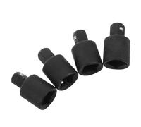 4 Pièces Adaptateur à Cliquet 1/2 à 3/8, Acier Noir | Structure D'engrenage Raffinée, Format Compact et Fin, Transfert de Couple Stable, pour Espaces Étroits