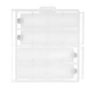 4 Pièces Adaptateur de Batterie Aaa vers Aa, Support en Plastique | Boîte de Rangement Portable, Usage Bureau et Atelier, Changement sans Outil, pour Télécommandes et Bougies LED