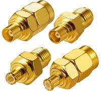 4 Pièces Adaptateur SMA vers MCX 4 Types Kit 50 Ohm SMA vers MCX RF Adaptateur Coaxial Pour Antenne 4G Lte Wifi Wlan Système GPS Sans Fil