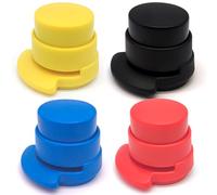 4 Pièces Agrafeuse Sans Aiguille, Agrafeuse Portable Sans Agrafe, Mini Agrafeuse, Forme de Gâteau, pour L'école Bureau Maison(Couleur Aléatoire)