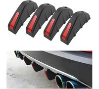 4 Pièces Aileron de Pare-Chocs Arrière Voiture pour Peugeot 308 SW II 2013-2017, Ailerons de Diffuseur Arrière de Requin de Voiture Becquet Arrière Triangulaire,B