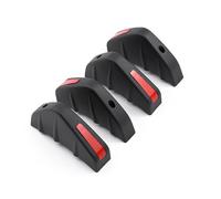 4 Pièces Ailerons arrière Voiture pour Cayenne 2010 2011 2012 2013 2014 2015 2016 2017, Ailerons Diffuseur Pare-Chocs Arrière Séparateur Becquet, Requin Becquet, Black and Red
