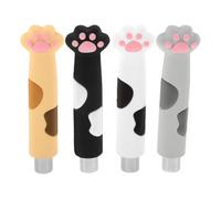 4 Pièces Aimant Chat-patte pour Vernis Gel Œil de Outil Nail Art | Poignée Silicone, Force Magnétique Fiable, Application Facile, pour Manucure et Motifs Variés