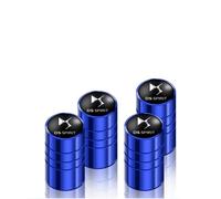 4 Pieces Aluminium Bouchon Valve Pneu Voiture,pour DS Spirit DS4S DS3 DS5 5LS DS6 DS7 DS9 Divine DS E-Tense Wild avec Joint Caoutchouc étanche air poussière résistant Corrosion,Blue
