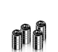 4 Pieces Aluminium Bouchon Valve Pneu Voiture,pour DS Spirit DS4S DS3 DS5 5LS DS6 DS7 DS9 Divine DS E-Tense Wild avec Joint Caoutchouc étanche air poussière résistant Corrosion,Silver