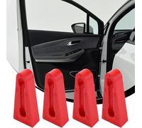 4 Pièces Amortisseur de Serrure de Porte de Voiture pour Toyota RAV4 XA50 2019 2020 2021 2022 2023 2024, Amortisseur de Serrure de Porte de Voiture en Caoutchouc Tampon sonore,Red
