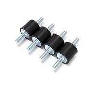 4 pièces Amortisseur en caoutchouc,isolateur d'isolation du bruit pour générateur,pompe de compresseur d'air,moteur à essence(M6 20 x 20mm)