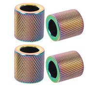 4 Pièces Anneau D'appui-tête en Alliage D'aluminium de Siège Auto | Installation Facile, Retrait Rapide, Compatibilité Large, Accessoire Intérieur Raffiné pour Véhicules