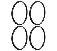 4 Pièces Anneau de Joint en Silicone Réutilisable 16-20 Oz Noir | Contact Alimentaire Sûr, Surface Lisse, Étanchéité Fiable, Résiste à Chaleur, Format de Remplacement