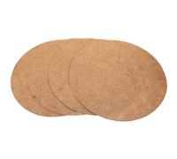 4 Pièces Anneau de Paillage en Fibre de Coco 40cm | Fibres de Coco, Pose et Retrait Faciles, Réutilisable, pour Jardinière et Tronc, Jardin et Aménagement