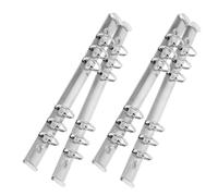 4 Pièces Anneau de Reliure en Acier Inoxydable, Classeur Utile | Organisation Segmentée, Surface Polie et Lisse, pour Feuillets Mobiles, Usage Bureau et Cahiers