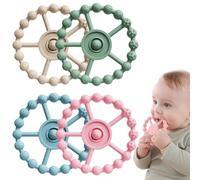 4 Pièces Anneau Dentition Bebe Jouet De Dentition En Silicone Sans Bpa Anneau De Préhension Pour Bébé Anneau De Dentition Pour Nouveau-Né Apaiser Les Gencives Des Bébés Pour Bébés De 3 Mois Et Plus