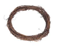 4 Pièces Anneau en Rotin Séché 20cm, Couronne Rustique à Décorer | Base Vierge Facile à Suspendre, Style Campagne Américaine, pour Portes, Cadres Photo, Mariages et Fêtes Saisonnières