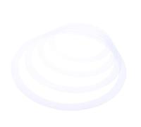4 Pièces Anneaux D'amortissement de Tambour, Kit Simple Pratique | Film PC Blanc, Installation Facile et Transportable, Réduit les Harmoniques, Usage D'entraînement, Lot Complet