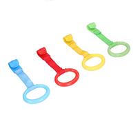 4 Pièces Anneaux de Traction pour bébé Poignées de Parc pour bébé en Matière Plastique avec un Design Ergonomique, Assistant de Marche Sûr et Pratique pour les Tout-petits de