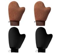 4 Pièces Applicateur De De Bronzage, Mineur De Tanner Double Face Avec Conception De Poignet Et De Poignet Élastique, Applicateur De Lotion En Microfibre, Gants De Crème Pour La Résistance