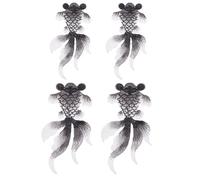 4 Pièces Applique Brodée Poisson Rouge Décorative, Patch à Coudre | Broderie, Forme Réaliste, pour Réparation Diy, Usage Personnel, Boutique de Vêtements, Paquet et Paquet à Dos
