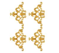 4 Pièces Applique D’angle Décorative en PVC Doré | Style Classique Français, Finition Sculptée Élégante, Usage Rapide, pour Arches, Panneaux Muraux et Chambres