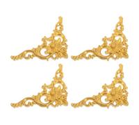 4 Pièces Applique D'angle Murale Européenne Effet Plâtre | Format 33x14x2cm, Auto-adhésif, pour Lustres et Panneaux Muraux