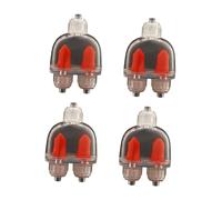 4 Pièces Aquarium Check Valve Soupape Air Trois Voies Non Retour Anti Fuite PP Facile à Installer Réutilisable Adapté pour Bassin Aquarium Utilisation, 3 Voies avec Filetage