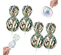 4 Pièces Arc-en-Ciel Twirler, Arc-en-Ciel Twirler Magique, Bâton De Tourbillon Arc-en-Ciel, pour Les Enfants, Les Fêtes, Les Loisirs, à l'Intérieur, à l'Extérieur, Les Enfants, Les Adultes