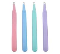 4 Pièces Arrache-agrafes Magnétique de Stylo pour Bureau et École | Pointe en Acier Inoxydable, Prise Ergonomique, Ramassage des Agrafes, Usage Maison et Réimpression