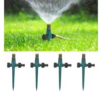 4 Pièces Arroseur de Jardin, Arroseur Automatique 360° Rotatif,Pulvérisateur D'Irrigation Réglable pour Jardin Pelouse Plantes Légumes Fleurs Cour Pastorale