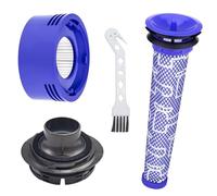 4 Pièces Aspirateur Accessoires, Livré avec Capot Arrière Moteur, Filtre Arrière, Pré-Filtre et Brosses, HEPA Filtre, Aspirateur Rechange, pour Aspirateur Dyson V7 V8