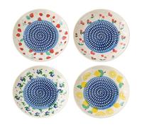 4 Pièces Assiette À Râpe Ail - 12,5CM Plat À Râper En Céramique